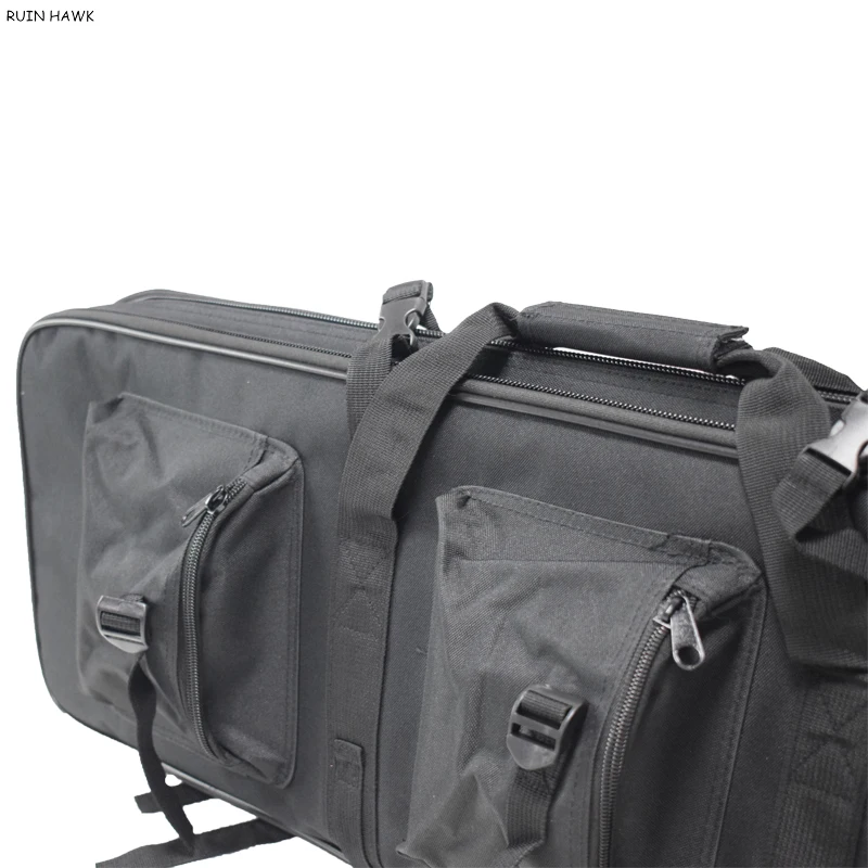 Bolsa de papelería de 81CM/94CM/118CM, bolsa de nailon para caza al aire libre, Camping, tiro, caja protectora para transporte de pistola, bolso de hombro para Rifle - imagen 5