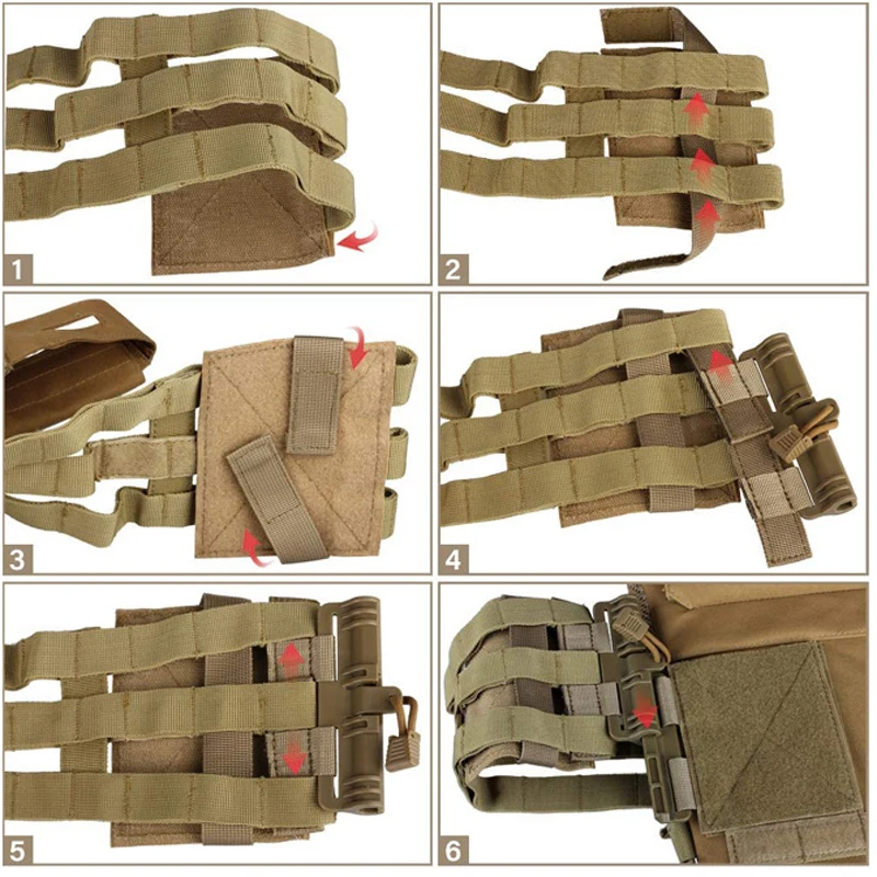 Conjunto de hebilla de liberación rápida para chaleco táctico, hebilla de nailon para quitar MOLLE para JPC 6094, juego de hebilla de eliminación de chaleco Universal - imagen 4