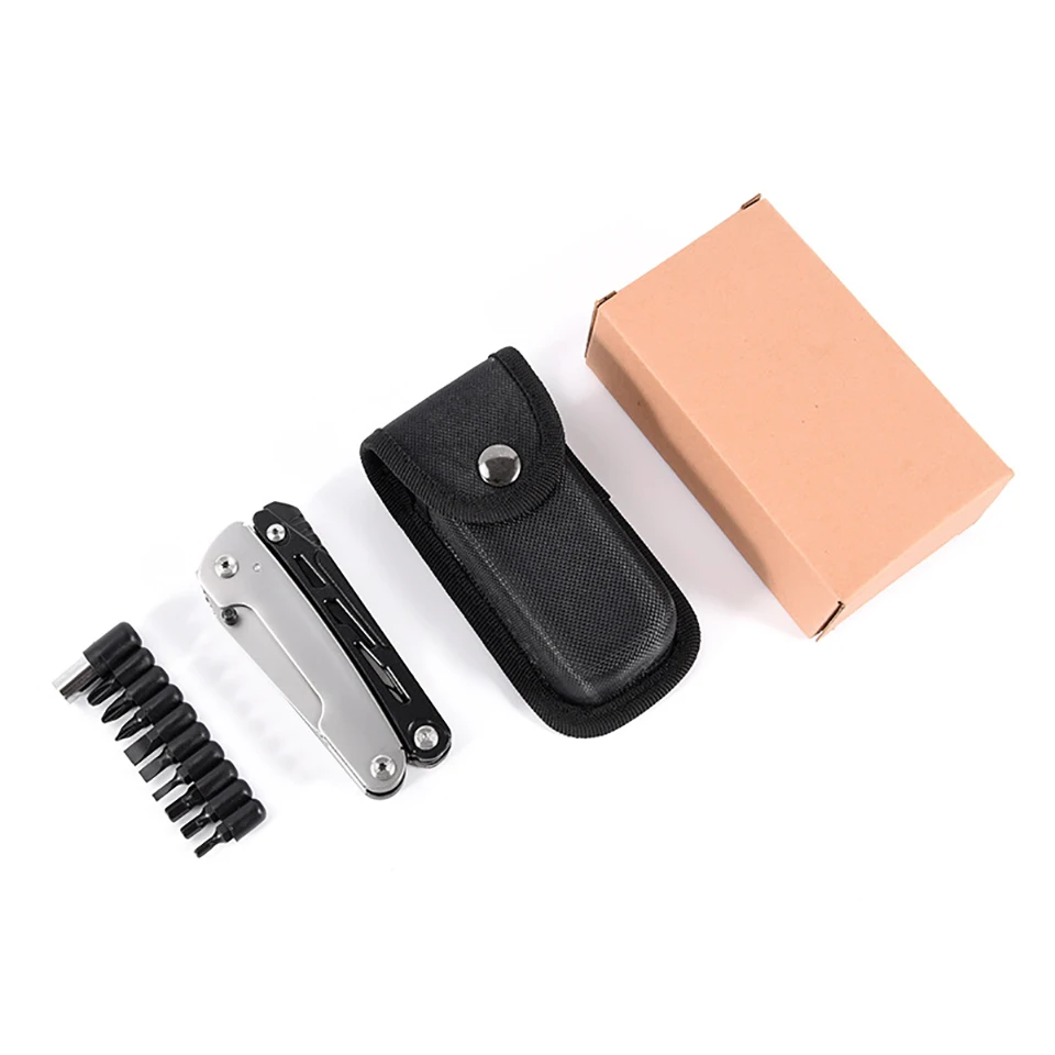 JSJM multiherramienta EDC plegable con alicates, cuchillo y sierra - imagen 2