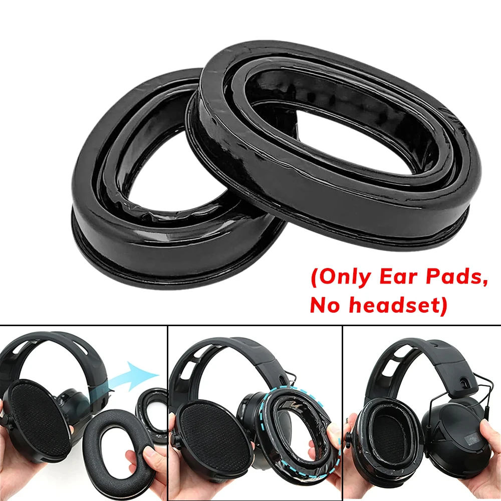 Orejeras electrónicas de Gel, accesorios para auriculares tácticos Peltor, protección auditiva, orejeras para tiro, 3M