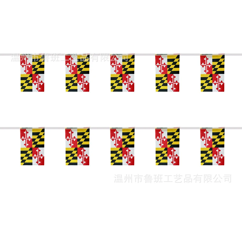 Guirnalda de banderines Maryland multicolor para festivales y fiestas