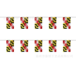 Guirnalda de banderines Maryland multicolor para festivales y fiestas