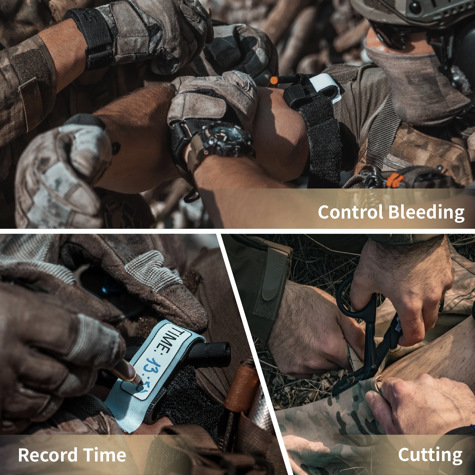 RHINO RESCUE-funda para torniquete con torniquete de Metal, tijeras, soporte para torniquete táctico, bolsa Molle para acampar - imagen 5