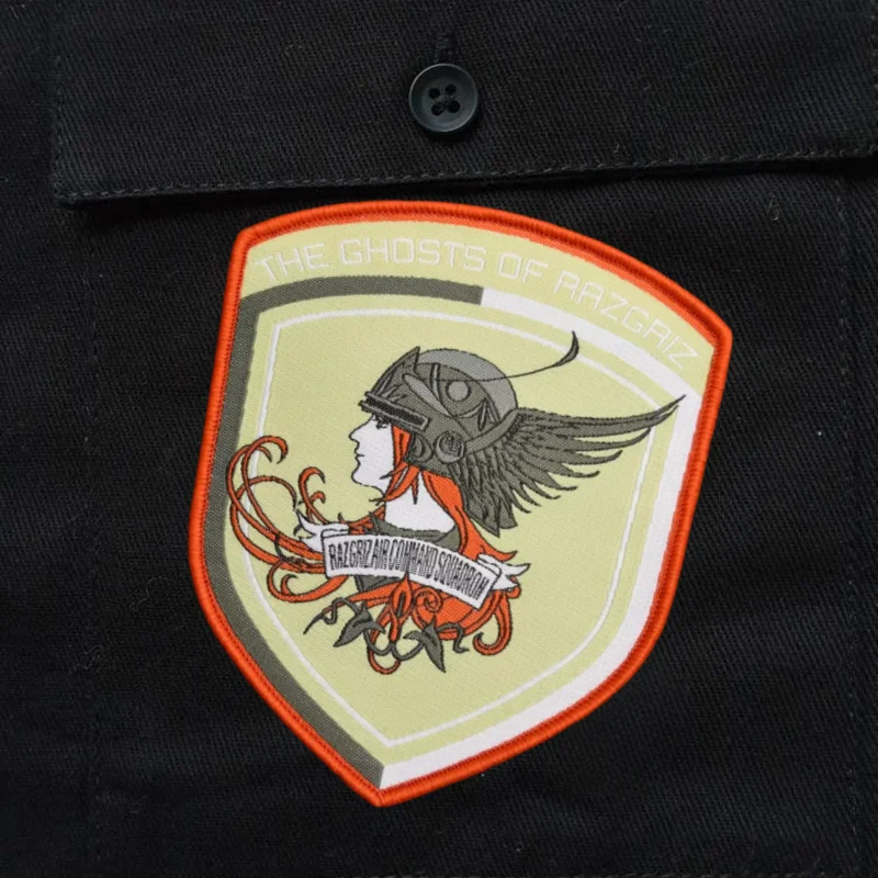 Ace Combat-insignia de los fantasmas de la moral de Ragriz, parche tejido, equipo militar táctico, brazalete, gancho y bucle, pegatinas para mochila y ropa - imagen 5