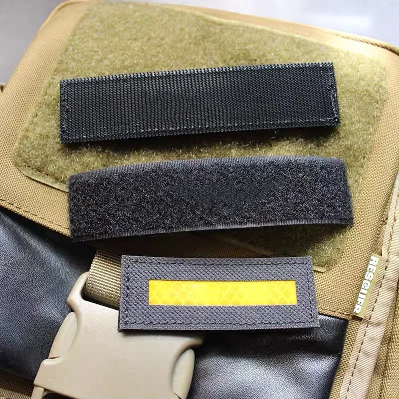 Insignia de moral reflectante, pegatina de mochila táctica, sello de identificación llamativo luminoso, parches de gancho y bucle, brazalete - imagen 4