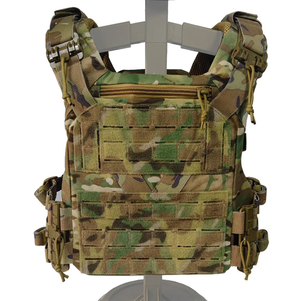 Chaleco de caza de tamaño completo serie K, portador de placa MOLLE, faja ajustable de liberación rápida, chaleco táctico de entrenamiento Airsoft para tiro