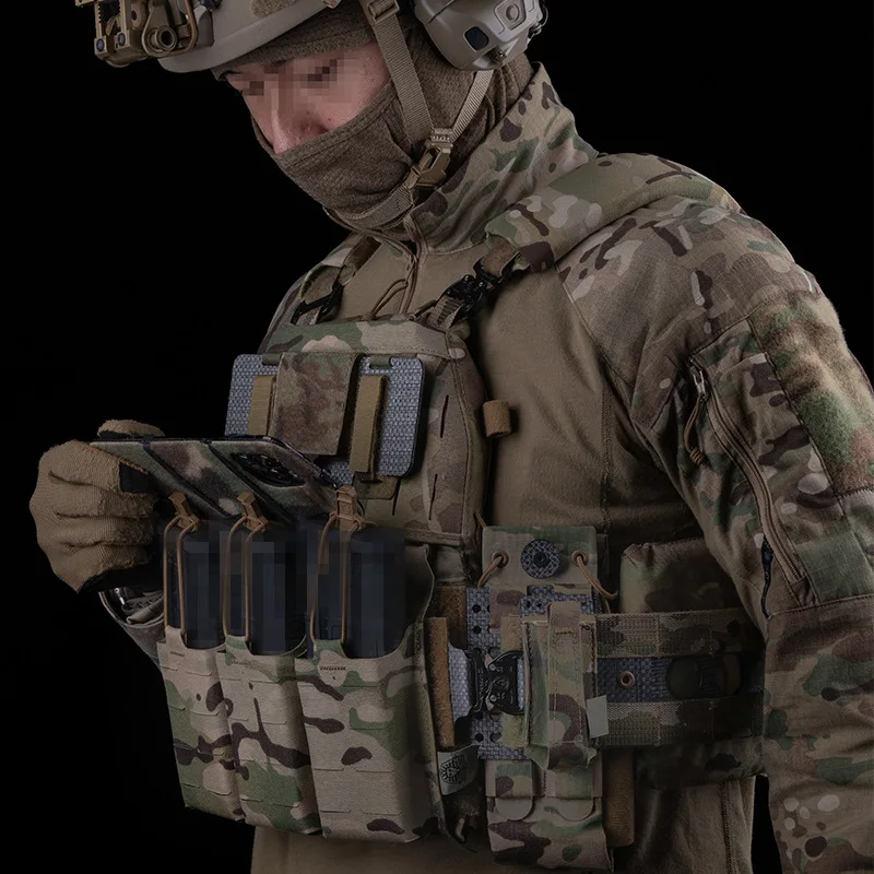 Placa de funda para teléfono móvil táctica al aire libre plegable con gancho y bucle ligero (para Apple PRO MAX)