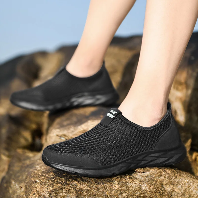 Zapatillas hombre transpirables malla estilo loafer casual verano - imagen 5