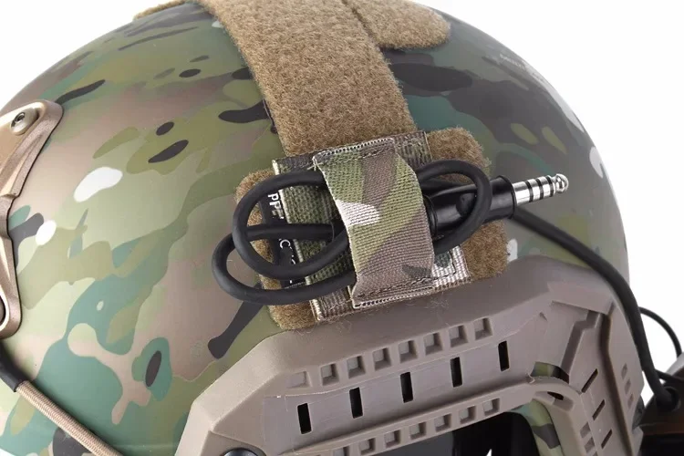 Pegatina a presión para arnés de cables de auriculares táctico, organizador elástico, Cable de intercomunicación para auriculares, accesorio para chaleco de casco - imagen 3