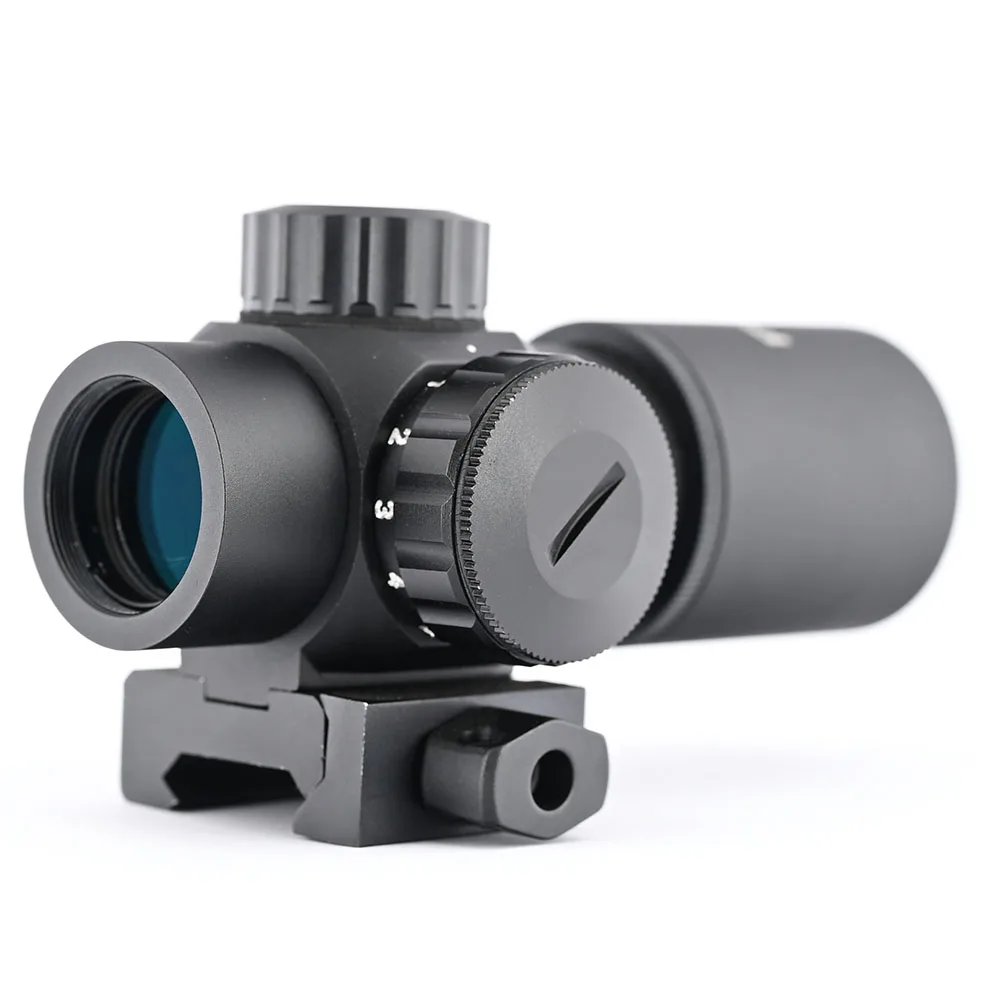 Shooin Optics 1x20 Red Dot Scope con 1/2 MOA de precisión, montaje Weaver de 20 mm – Óptica exterior compacta ajustable para recreación - imagen 2