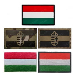 Bandera de Hungría, parche reflectante infrarrojo IR, banderas húngaras, banderas de goma de PVC, decoración, apliques bordados, insignias para ropa