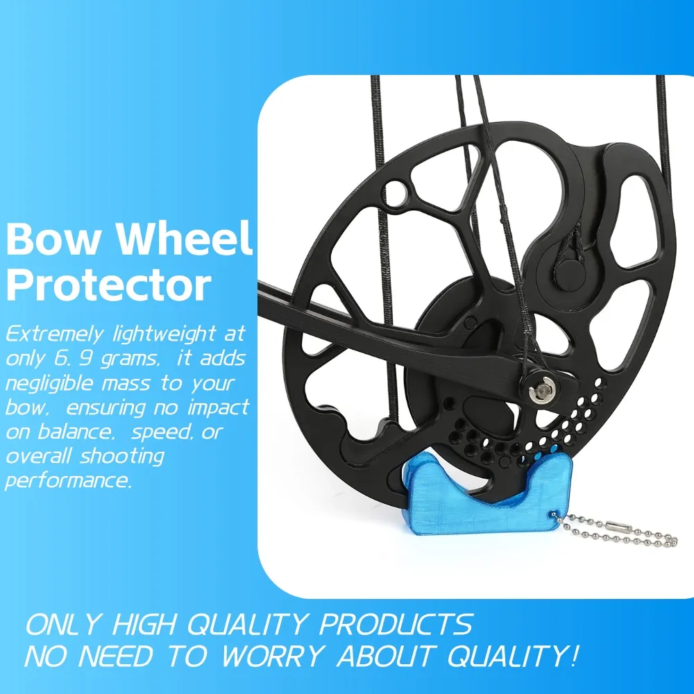 Protector de rueda de polea de arco compuesto para caza y tiro con arco, PLA multicolor, duradero, portátil, objetivo de tiro, accesorios para arco compuesto - imagen 3