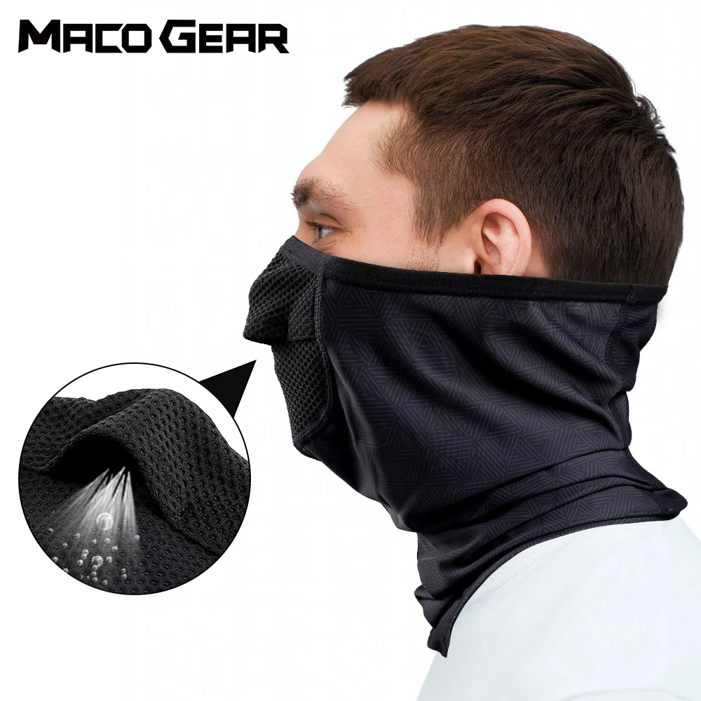 Bandana transpirable con estampado para hombre y mujer, bufanda de tubo para cuello, deporte, correr, senderismo, caza, bicicleta, Camping, motocicleta, máscara de media cara para ciclismo