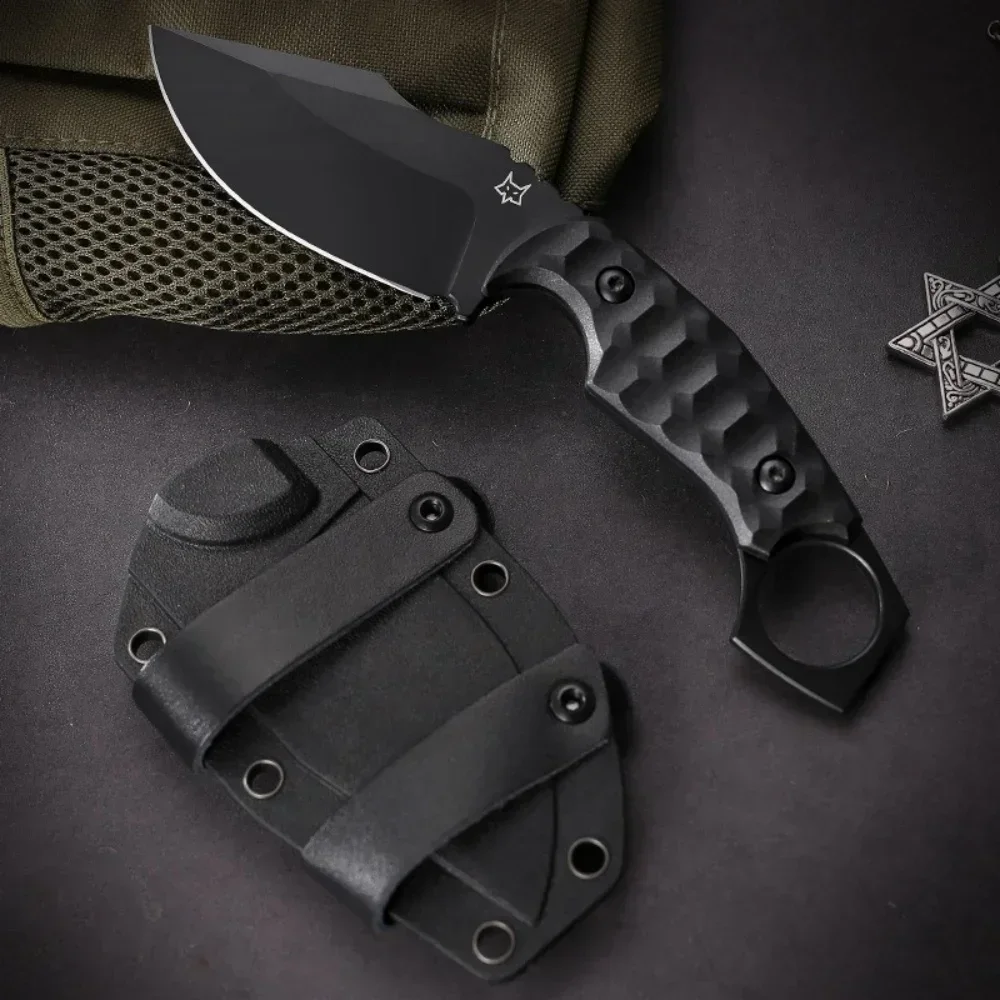 Cuchillo recto para exteriores con funda K
