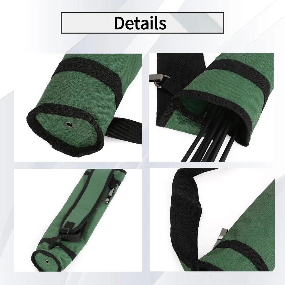 Mochila de flecha de tiro con arco, aljaba de nailon duradero, bolsa lateral trasera ajustable, objetivo para practicar arco, accesorios de tiro de caza - imagen 4