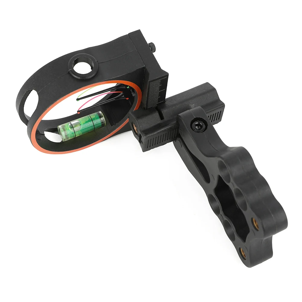 Mira de arco de 3 pines, mano derecha, aleación de aluminio, fibra óptica de 0,0229 ", fácil instalación, ajuste, arco compuesto, tiro al objetivo - imagen 4