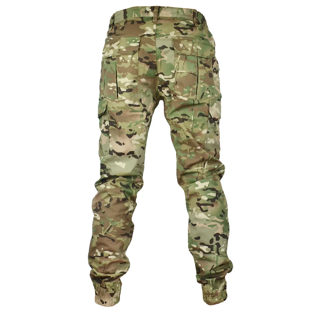 Mege-pantalones de camuflaje tácticos para correr, pantalones Cargo Ripstop para exteriores, ropa de trabajo, pantalones de senderismo, ropa de calle para hombre - imagen 3
