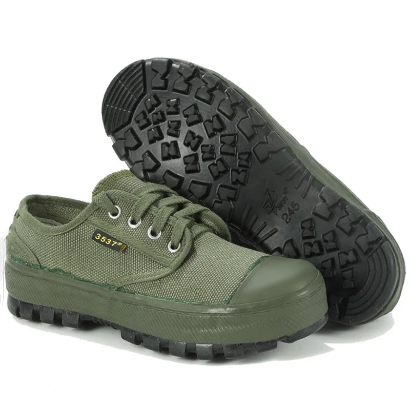 Zapatos para caminar antideslizantes y resistentes al desgaste para hombre, botas de goma para protección laboral, construcción al aire libre, senderismo, escalada, zapatillas de entrenamiento - imagen 4