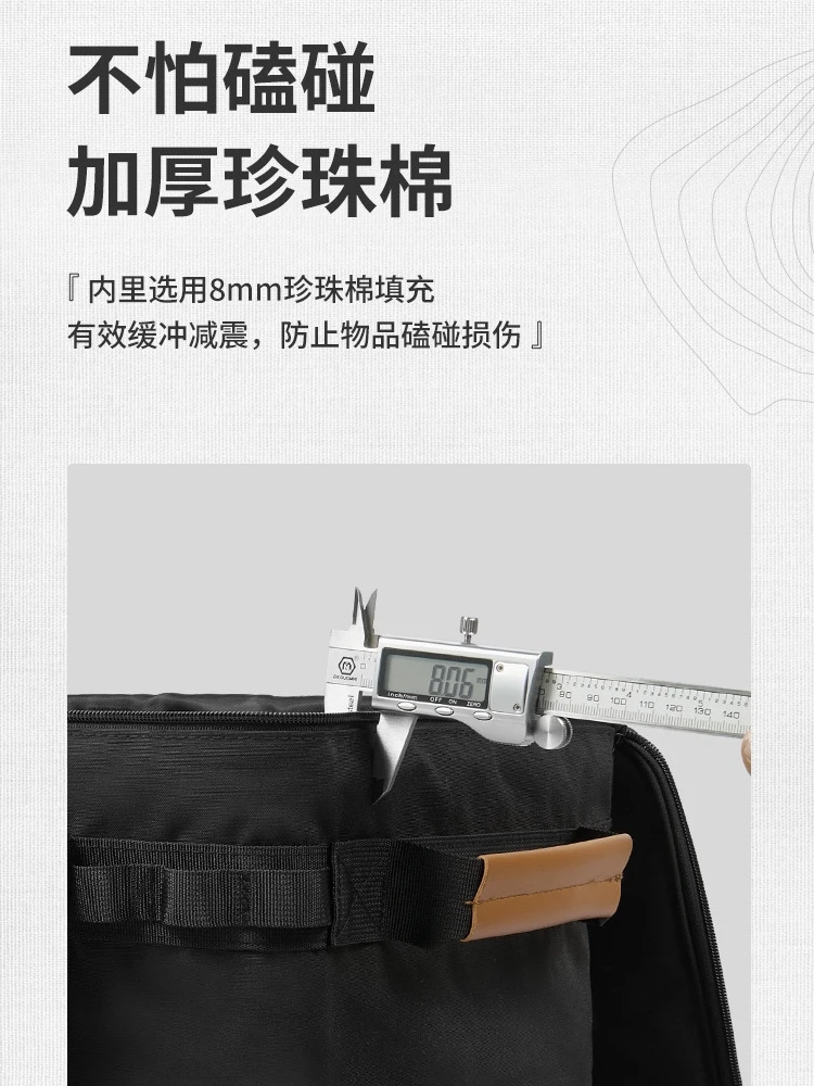 Caja de almacenamiento de utensilios de cocina al aire libre, embalaje de almacenamiento portátil para acampar con bolsa de almacenamiento de gran capacidad - imagen 5