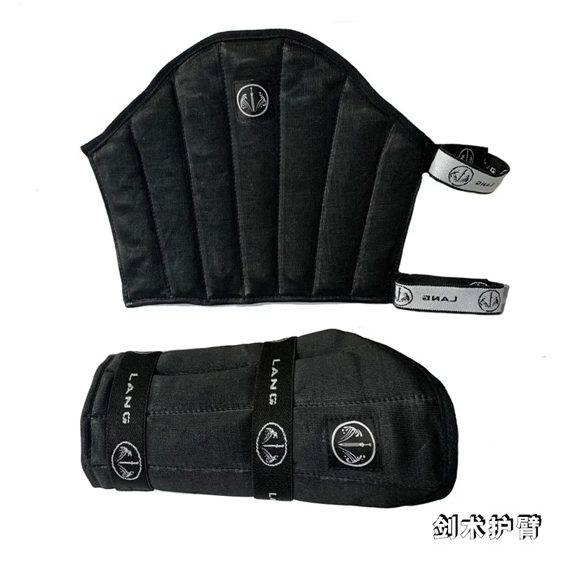 Chaqueta de protección para brazos para practicar espada, protección contra golpes de soldado, protección para brazos, juego de protección para codos - imagen 3