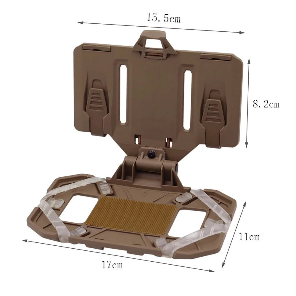 VULPO-Chaleco táctico Molle, tablero de navegación plegado, navegador de teléfonos móviles, soporte de tecnología, chaleco, bolsa de pecho, funda de mapa, Panel de administrador - imagen 4