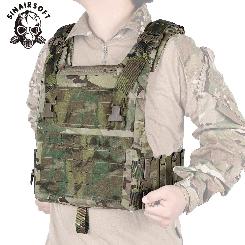 Chaleco táctico de liberación rápida, armadura corporal de combate Molle militar, equipo impermeable para exteriores para entrenamiento de caza de Paintball Airsoft - imagen 2