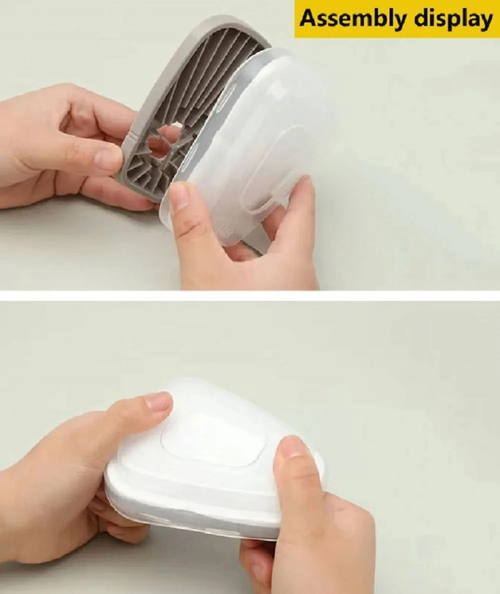 Respirador para la industria 6200 6800 serie 7502, máscara facial de Gas para pulverización de pintura, cubierta de soporte de filtro de retenedor de cartucho 501 - imagen 5