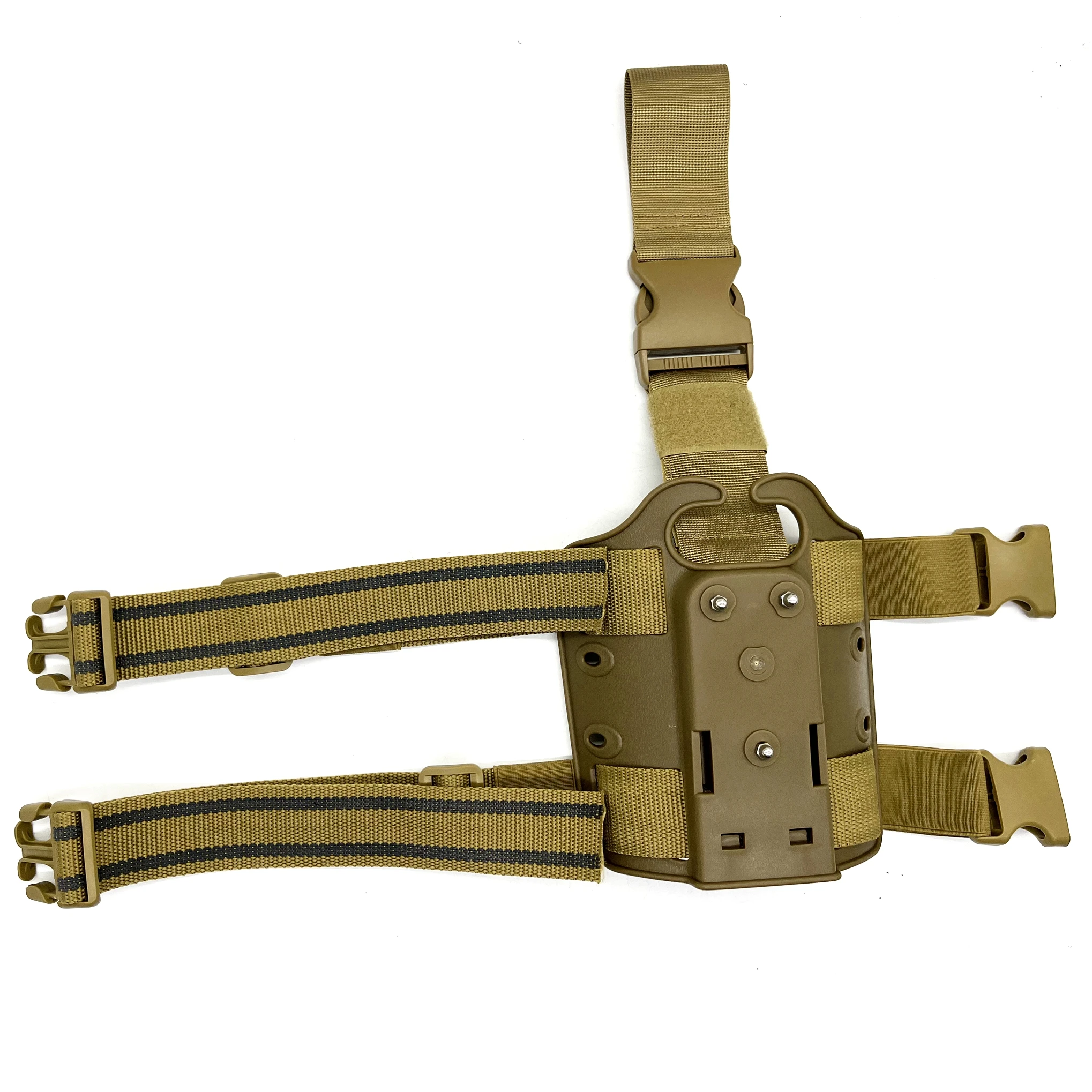 Funda antideslizante para pistola GL17 M9 SIG P226, plataforma para muslo, accesorios de caza para tiro, funda para pierna caída, adaptador de cuchilla - imagen 5