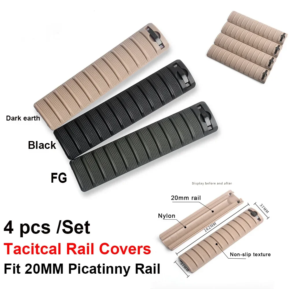WADSN Panel de riel Picatinny táctico protector cubierta tejida - imagen 5