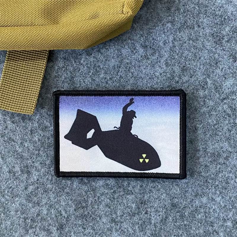 Parche táctico Hellfish calavera – Velcro para mochila - imagen 5
