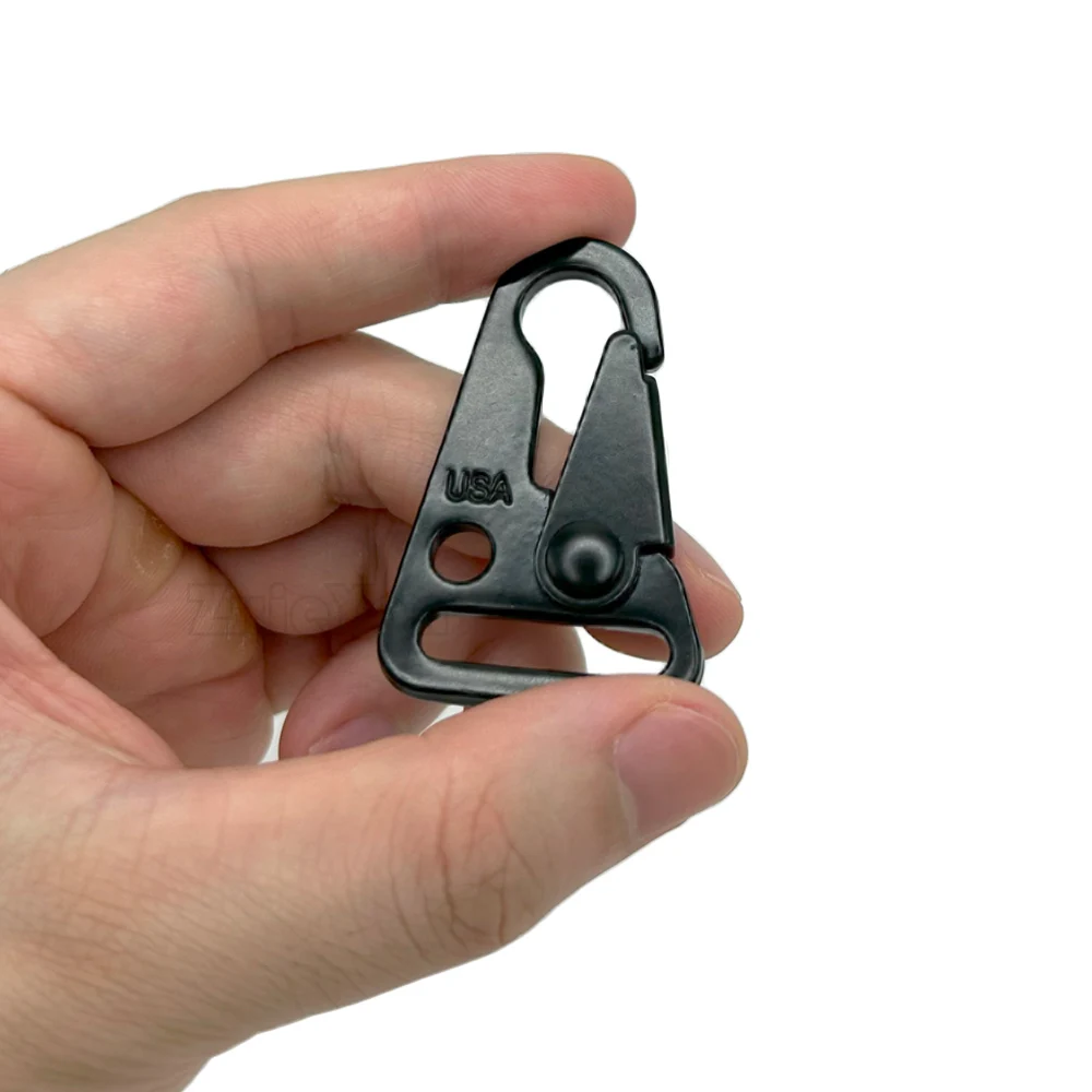 Ganchos de gancho a presión para correa de Paracord, aleación de acero, estilo HK, accesorios de caza al aire libre, 1 pulgada - imagen 4