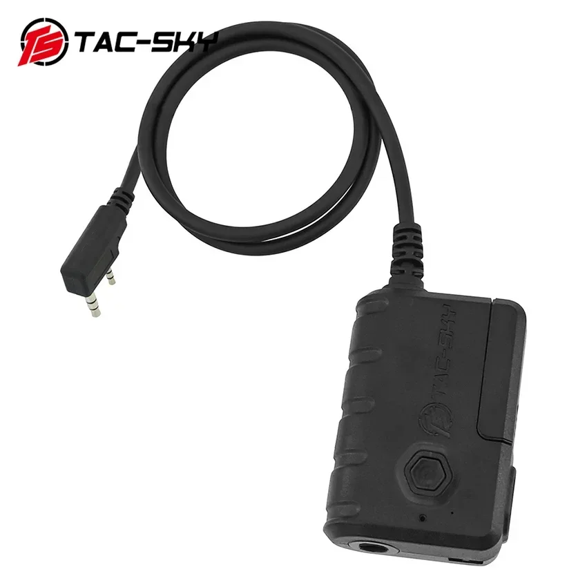 para Comta con auriculares de disparo Sordin, accesorios para walkie-talkie Baofeng, adaptador de enchufe Bluetooth Kenwood + cable adaptador - imagen 3
