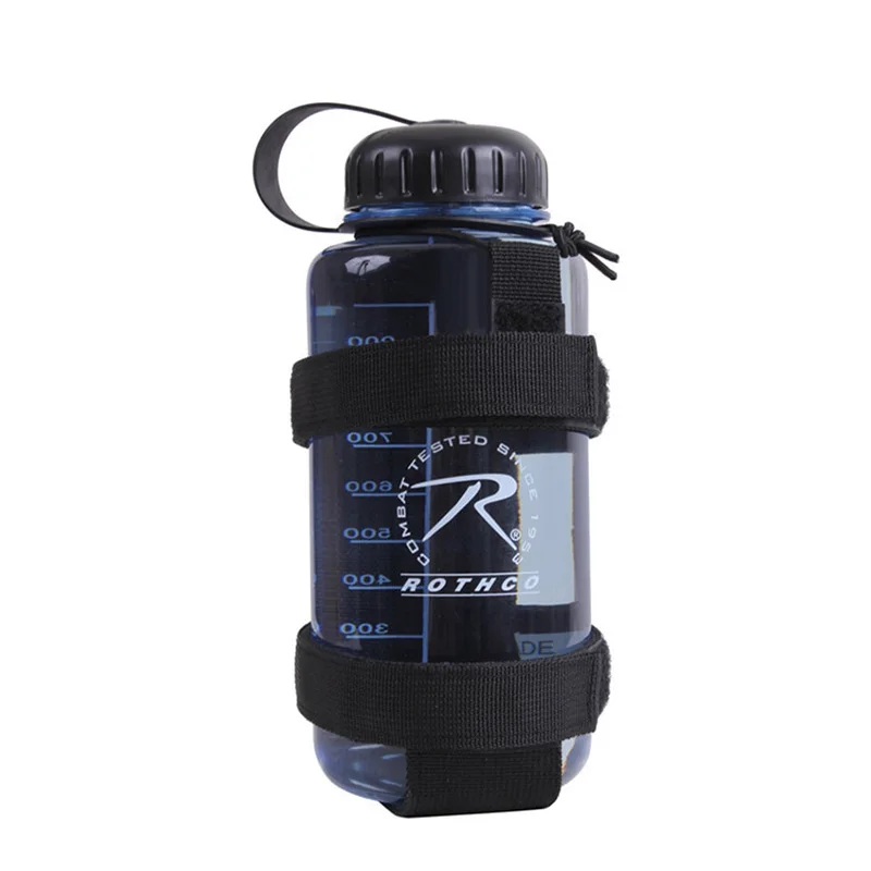 Bolsa portabotellas de agua para exteriores, bolsa de viaje para senderismo, soporte para botella de agua Molle, bolsa portabotellas portátil con correa - imagen 4
