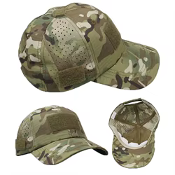 Gorra de béisbol táctica Multicam de camuflaje para exteriores, gorra con protección solar transpirable para caza, senderismo, correr, pescar y acampar