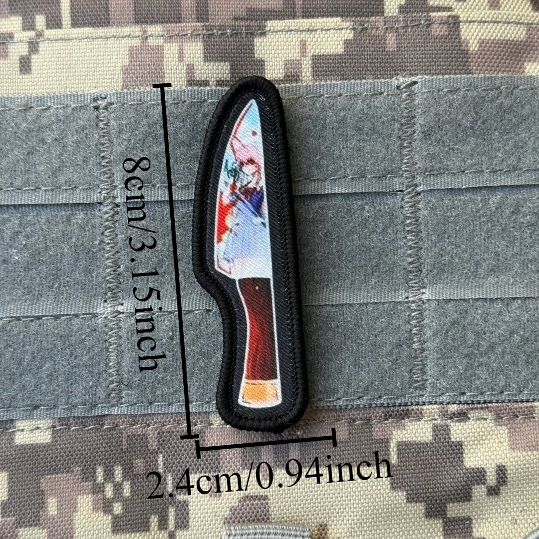 Parche con insignia de moral divertida de Chica de Anime "Yuno Gasai", parches de gancho y bucle con estampado táctico militar, pegatina con apliques personalizados para mochila - imagen 2