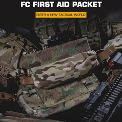 Bolsa médica Universal V5 PC FC IFAK, botiquín de primeros auxilios con inserción extraíble dividida, bolsa de paquete Compatible con chaleco Hook-LooP, aparejo para el pecho