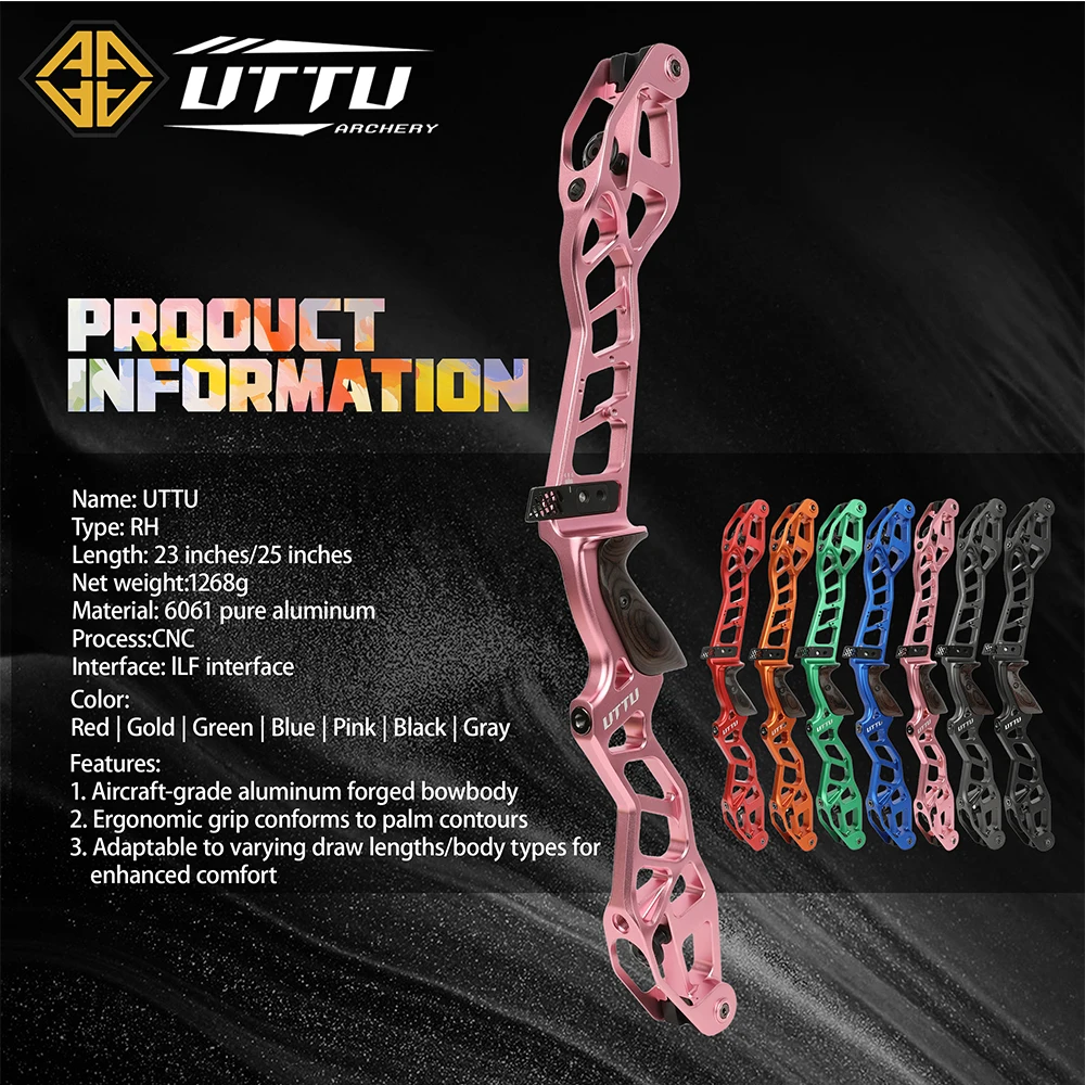 Empuñadura Arco Recurvo ILF Desmontable – Aluminio CNC para Tiro y Caza - imagen 2