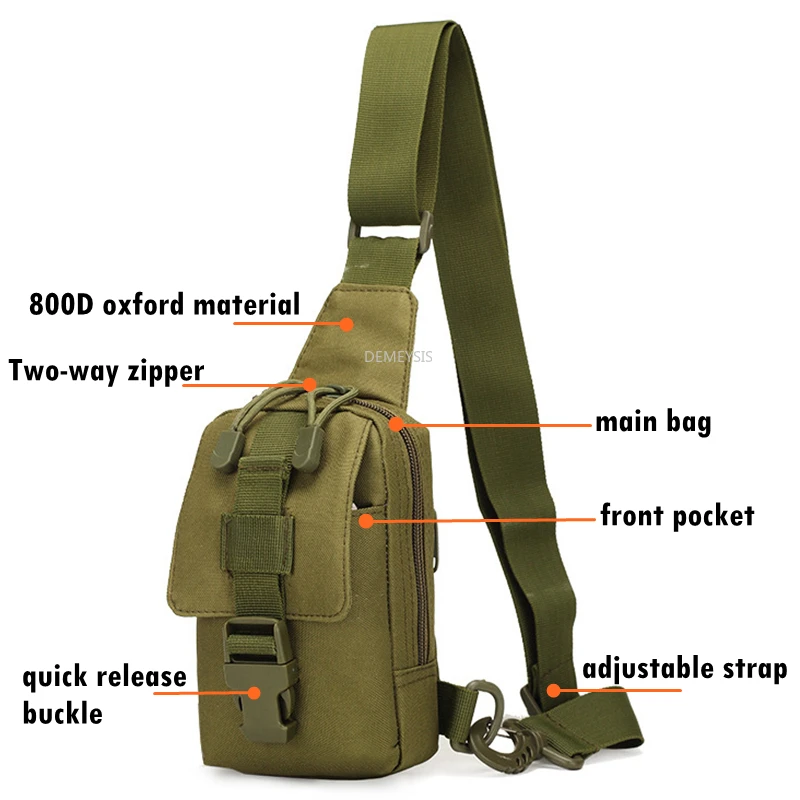 Bolso táctico de hombro militar, mochila de viaje para deportes al aire libre, escalada, senderismo, Camping, caza - imagen 3