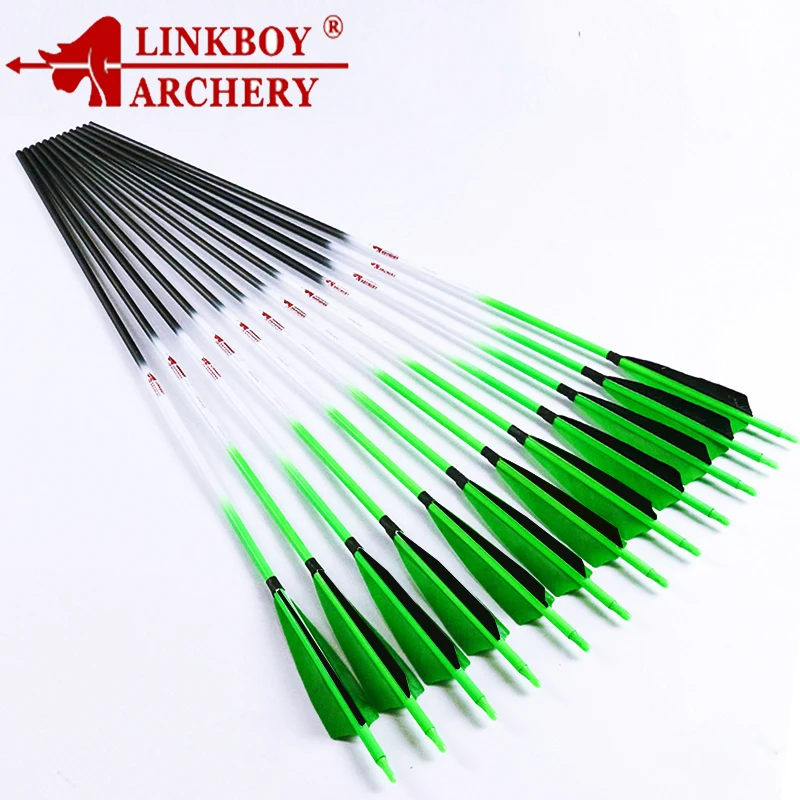 Linkboy Arco recurvo con flechas de carbono para caza y tiro - imagen 2
