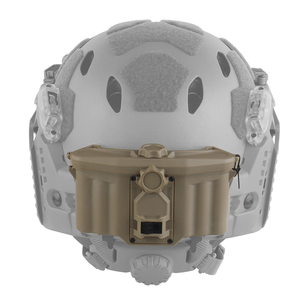 Caja de batería para casco táctico, adaptación exclusiva, riel de arco Modular, alimentación, caza, entrenamiento de combate, accesorios para casco Airsoft