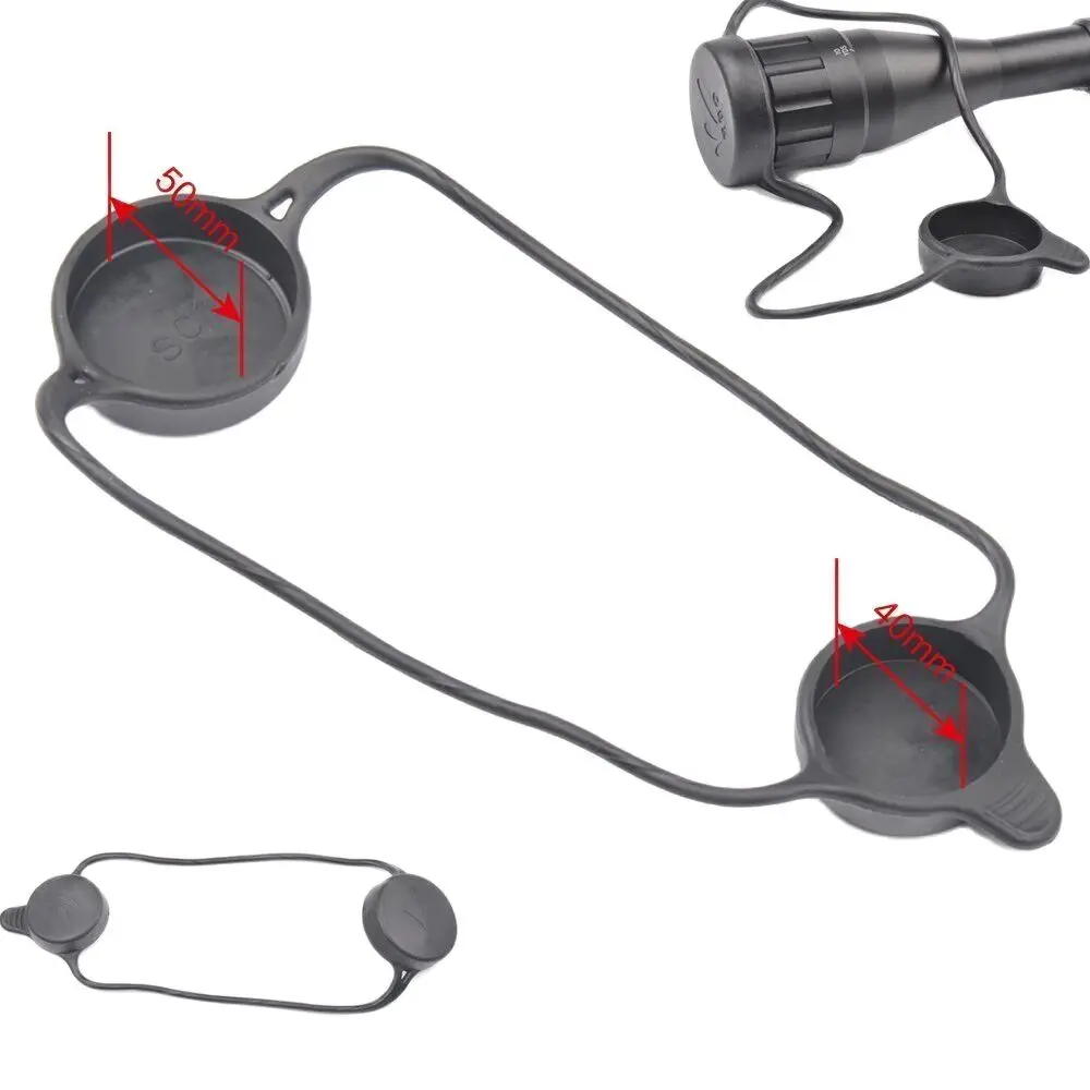 Shooin Optics BKN Scope Lens Cover Dustproof Waterproof Protective Super Elastic Rubber Anti-Aging - imagen 3