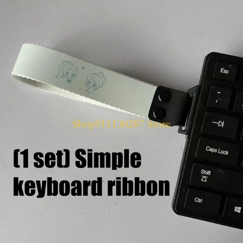 Correa antideslizante para teclados J1HC, eslingas tela ligera, fáciles llevar para escribir, comodidad seguridad para