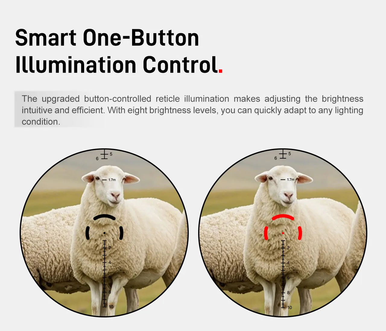 SPINA OPTICS GLACIER 1-10x28 FFP Lente SFIR ED Ultra Clara, Mira Telescópica 3-400m con Topes de Cero y Activación por Movimiento, para .22LR, 5.56, 7.62 etc. - imagen 4