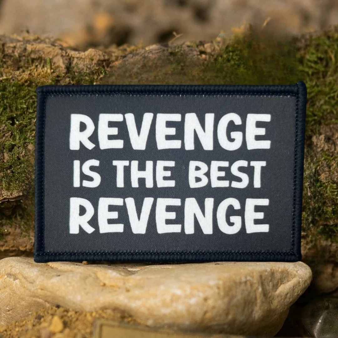 Parche militar táctico del ejército moral, "Best Revenge", material impreso, adecuado para chalecos, chaquetas, mochilas, etc. - imagen 5