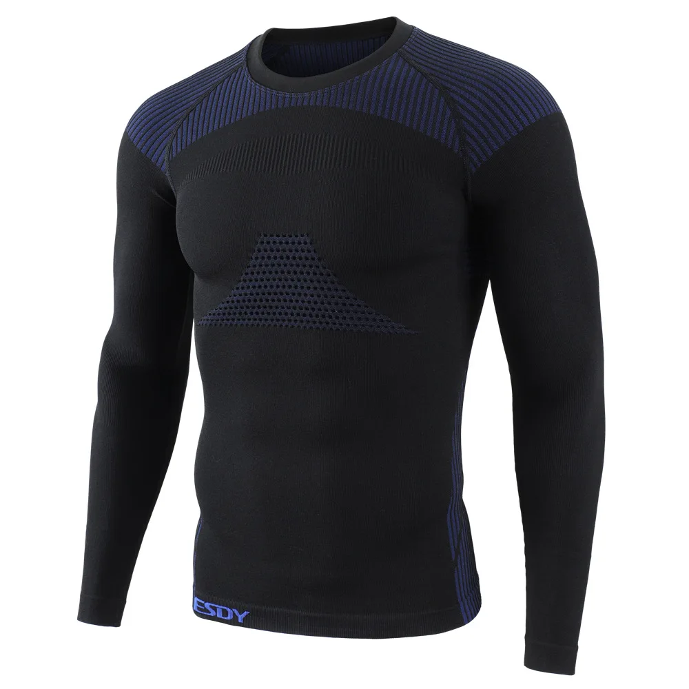 Ropa interior deportiva sin costuras para hombre, conjunto de ropa térmica ajustada y adelgazante para otoño e invierno, ropa interior suave y transpirable para hombre - imagen 2