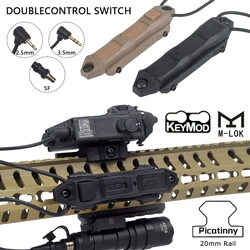 Luz táctica para armas Keymod/M-LOK con interruptor remoto doble