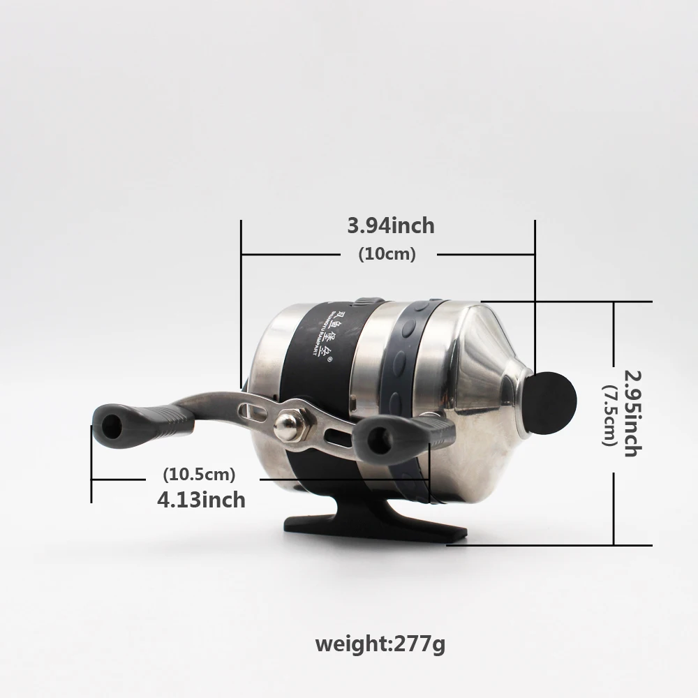 Carrete de pesca de acero inoxidable BL25, herramienta de pesca al aire libre, doble balancín, manos izquierda y derecha, se puede cambiar, tiro con arco, caza - imagen 3