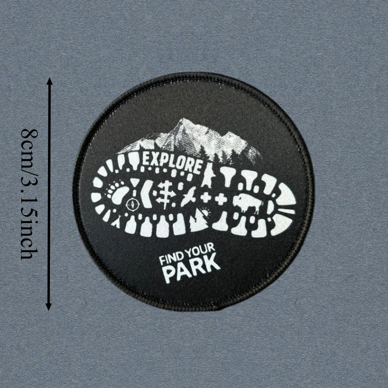 Parche de impresión para senderismo, chaleco táctico, sombreros con gancho y bucle, insignia de moral, mochila, pegatinas decorativas, parches para brazalete para ropa - imagen 3