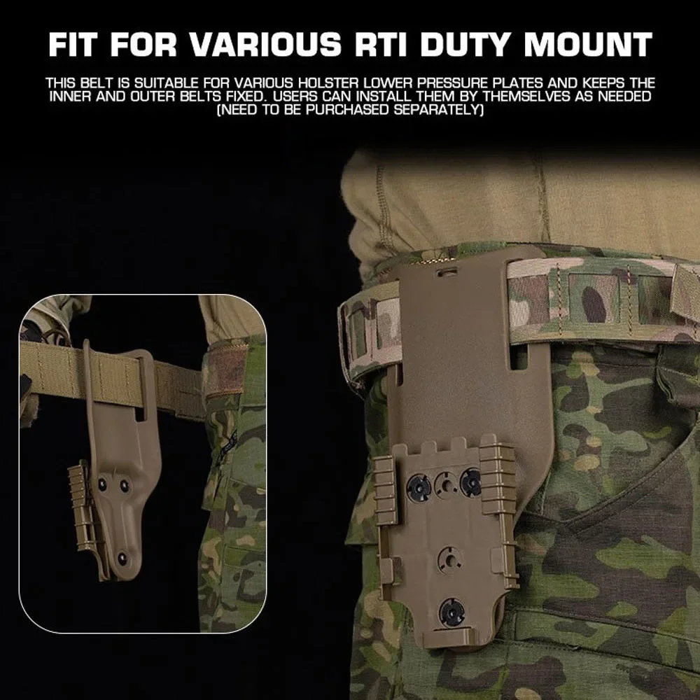 Cinturón táctico PHC para caza, deporte, entrenamiento de combate, cinturón Molle de doble uso, liberación rápida, juego de guerra, Paintball, equipo Airsoft EDC, cinturón para hombres - imagen 5