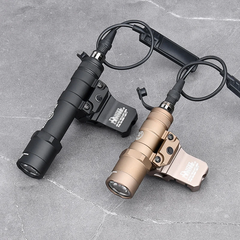 WADSN-linterna táctica SF Sureifr M300B M600B, luz blanca, montaje compensado de 600 lúmenes, Base Keymod de M-LOK compatible con lámpara de caza con riel de 20MM - imagen 5